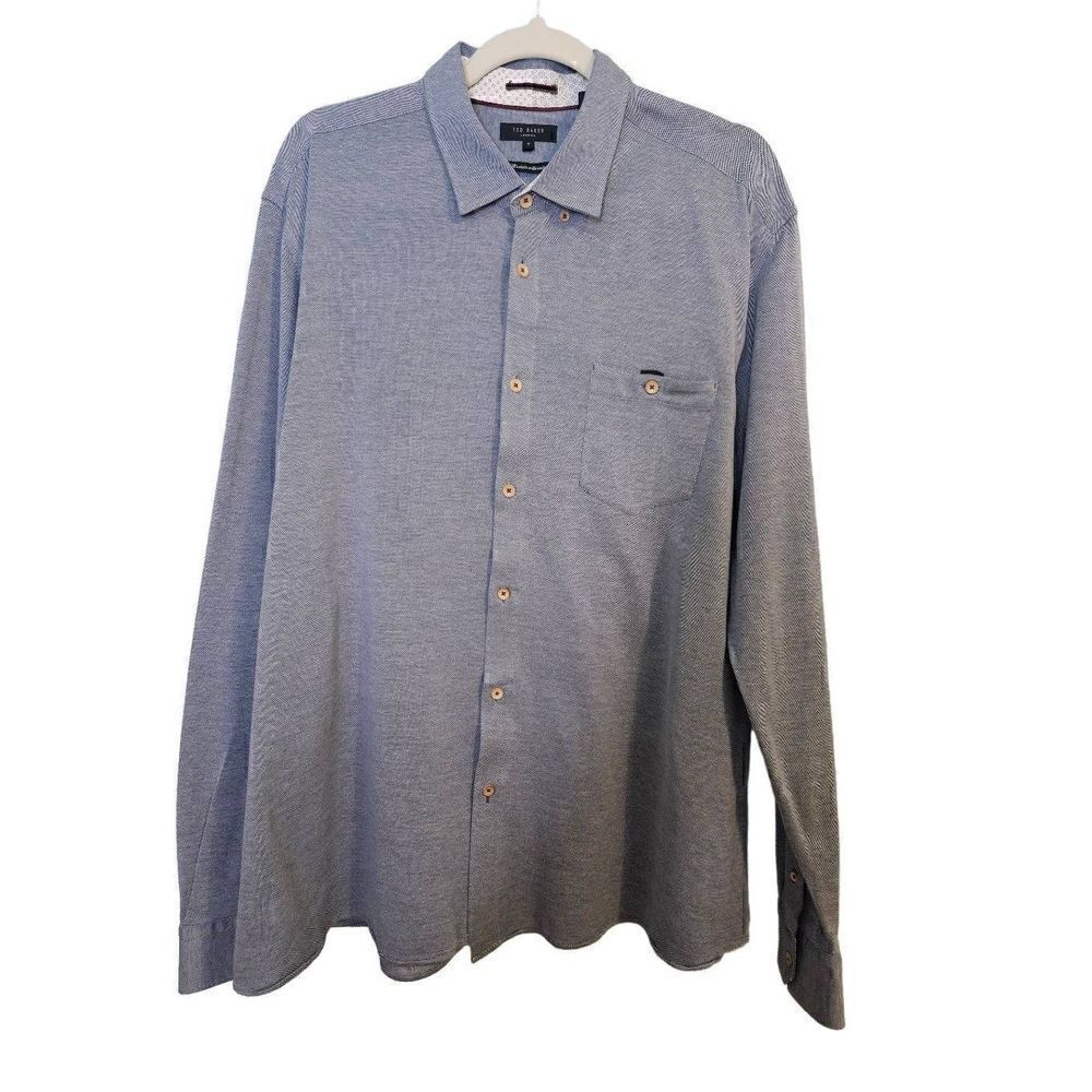 Ted Baker London blue slim fit button down. Ted Baker size 7, but runs small.